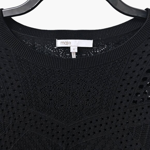 Maje Maelys Open-Knitwork Sweater, size 1 / S - Picture 5 of 5